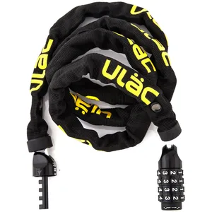 Comparateur de prix : ULAC Antivol Vélo Sécurité Scooter Moto Trottinette Combinaison Réinitialisable Chaîne 4mm Acier Nylon 120cm Anti-Vol Résistant Coupures Pressions Léger Transportable Urbain Moderne (Noir)