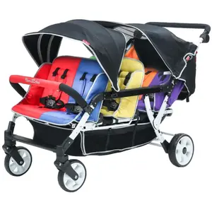 Comparateur de prix : Poussette 6 places Lidoo H6E MULTICOLORE Familidoo