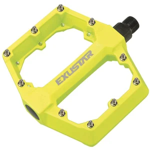 Comparateur de prix : Pédales BMX/Freestyle en Aluminium Jaune Fluo 105x108mm - Exustar