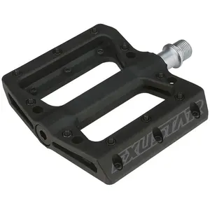 Pédales VTT Flat E-PB71 105x108mm en Thermoplastique Noir - Exustar pas cher