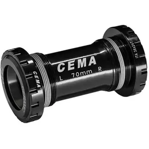 Cema Couvercles ITA Filettés pour SRAM DUB, 70 mm, 36 x 24 T, Acier Inoxydable, Noir pas cher