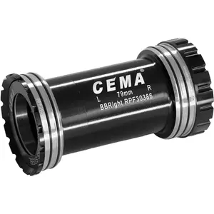 Cema Mouvement Central BBright46 pour SRAM DUB, Largeur 79 mm, Diamètre 46 mm, Acier Inox, NoirVendu parbikeinn