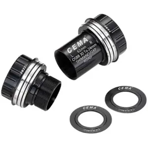 Comparateur de prix : Cema Mouvement Central OSBB Interlock pour Shimano, Acier Inoxydable, Noir, 61x46 mm