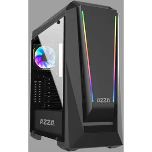 Comparateur de prix : Azza Chroma 410A Boîtier Tour en Verre trempé Noir