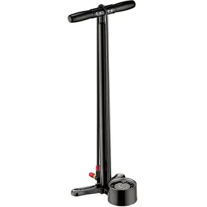 Pompe à pied Lezyne noire avec manomètre 3,5'' et pression max 220 psiVendu parbobshop