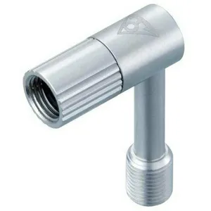 Adaptateur de valve Topeak Pressure-Rite Schrader Argenté TU TO5186 pas cher