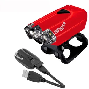 Lumière Avant Rechargeable INFINI LAVA 2 LED 80 Lumen USB Rouge pour VéloVendu parbikeinn