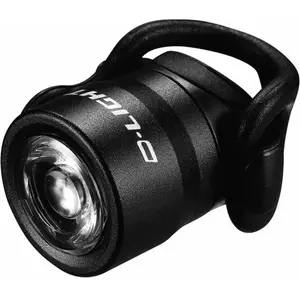 Phare Avant à Pile D-Light CG-212W-BK avec LED 0.5W, 2 Modes d'Éclaira...
