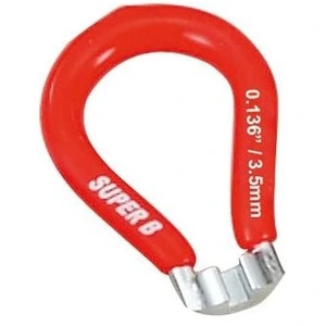 Super B Ciclo Tiraraggi Singolo Unisex-Adult, Rosso, 3,5mm/0,136"