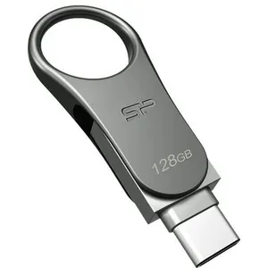 SILICON POWER Mobile C80 Clé USB 128 Go USB 3.0 - USB type C titane pas cher