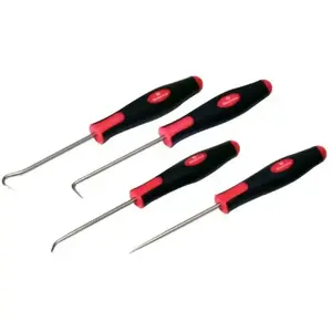 Bike service Set d'Outils Courts pour Retrait d'O-ring et Joint - 4 Pièces Acier Inox pas cher