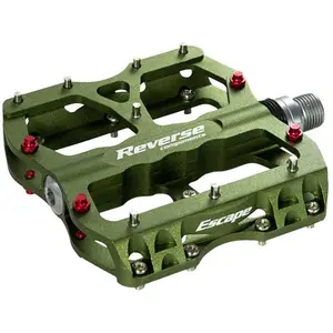Comparateur de prix : Reverse Components Pédale à Fuite Inverse Verte pour VTT - Résistant et Fiable pour Bike Park