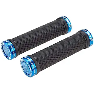 Comparateur de prix : Poignées Reverse Classic Lock-On Ø29mm x 130mm Noir-Bleu pour VTT