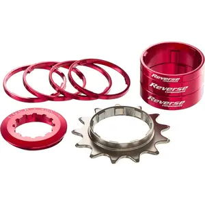 Comparateur de prix : Kit Single Speed avec Pignon 13 Dents REVERSE COMPONENTS Couleur Rouge
