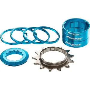 Comparateur de prix : Kit de Conversion Reverse HG Single Speed 13T Bleu Ciel pour Vélo