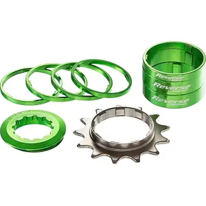 Comparateur de prix : Kit Single Speed avec Pignon 13 Dents REVERSE COMPONENTS Couleur Vert