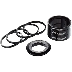 Comparateur de prix : Reverse Components Set de cales pour dérailleur à vitesse unique noir - 7 pièces pour moyeux