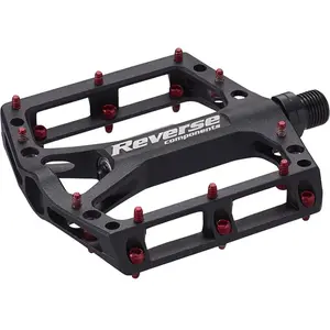 Comparateur de prix : Reverse components Pédale de Recul Black One pour VTT, Noir-Rouge, Aluminium CNC