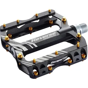 Comparateur de prix : Pédale Inverso Escape Pro Noir-Or pour VTT - Léger et Résistant en Aluminium CNC