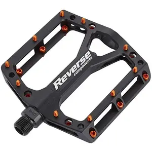 Comparateur de prix : Reverse Components Pédale de Recul MTB Black One Noir-Orange en Aluminium CNC