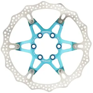 Reverse Disque de Frein Arrière Ø180mm en Aluminium/Acier Bleu pour Vélo pas cher