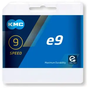 Comparateur de prix : KMC Chaîne 9v Argent pour Vélos Électriques avec 122 Maillons et MissingLink