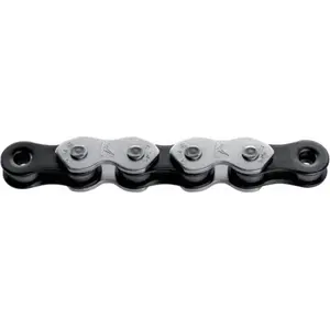 Chaine de velo kmc k1 wide 1v 110 maillons argent noir