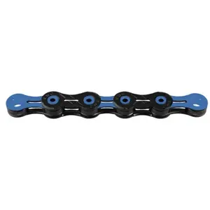 Comparateur de prix : KMC Bicycle Chain DLC 11 - 118 Liens - bleu / noir - extrêmement durable - 243g