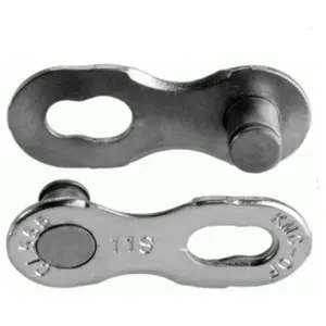 Comparateur de prix : Attache rapide vélo KMC chaîne 9v EPT R anti-rouille argent (x40)