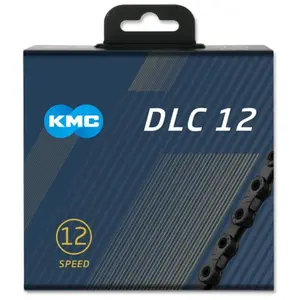 Comparateur de prix : KMC Chaîne 12v DLC Noir pour SRAM/Shimano avec 126 maillons et MissingLink