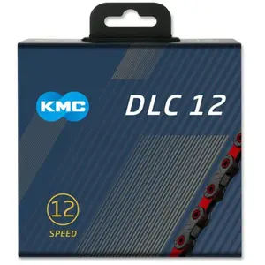 Comparateur de prix : KMC Cat. X12 DLC BLK/Red 126L Accessories Mixte, Noir/Rouge, 126 Link