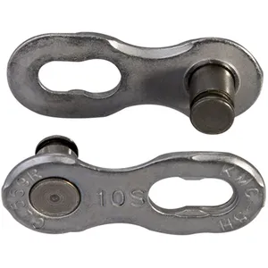 Comparateur de prix : Attache rapide vélo KMC chaîne 10v EPT R anti-rouille argent (x40)