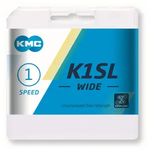 Comparateur de prix : KMC K1SL Wide Chaîne Mixte, Silver, 1/8-100 Link