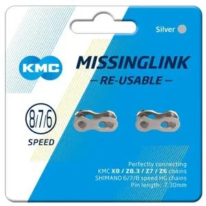 Kmc Maillon De Chaîne Re-usable 7.3 Mm 2 Unités 7-8s pas cher