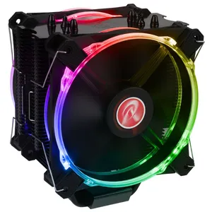 Raijintek Raijintek Leto Pro CPU-Kuhler, schwarz, RGB-LED - 2x120mm pas cher