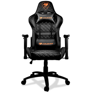 COUGAR Gaming Armor One Black Fauteuil Gaming, Simili Cuir, Noir, Médium pas cher
