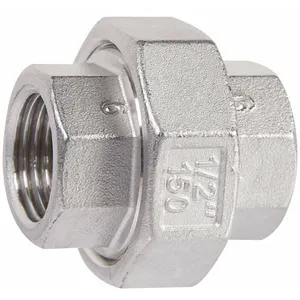 Raccord union inox droit à visser - F 1''1/4 - Sféraco