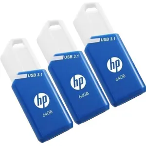 PNY USB 3.1 HP 64 Go X755W PACK DE 3 BLEU