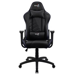 Aerocool Fauteuil Gaming, Noir/Bleu, Taille Unique