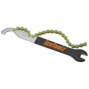 Clé 3 en 1 IceToolz avec fouet à chaîne, clé ergot et clé pédale