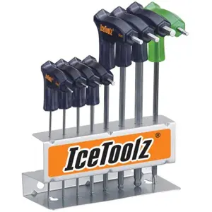 Comparateur de prix : Jeu de clés hexagonales Icetoolz Twin Head "avec support de rangement"