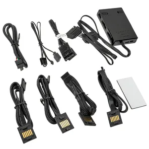            Lian Li UNI HUB SL-INF Controller, L-Connect 3 - Noir, Aluminium, Montage sur table, Compatible avec ordinateur de bureau et serveur pas cher