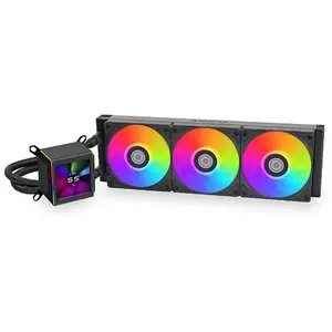 Comparateur de prix : Komplett-Wasserkühlung - LIANLI - GALAHAD II LCD 360 - 360 mm - Noir