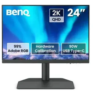 BenQ Moniteur pour Photographe SW242Q 24 Pouces 2K 16:10 Compatible MacBook/Windows pas cher