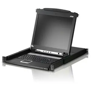 8-port commutateur kvm console lcd 17 noir aten cl5708m-ata-ee
