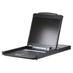 Aten commutateur kvm vga lcd à un seul rail ps/2-usb 16 ports pas cher