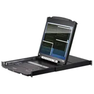 ATEN Commutateur KVM VGA LCD à deux rails PS/2-USB 8 ports pas cher