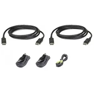 Comparateur de prix : ATEN 2L-7D02UDPX5 CABLE KVM Dual DisplayPort USB audio - 1,8m