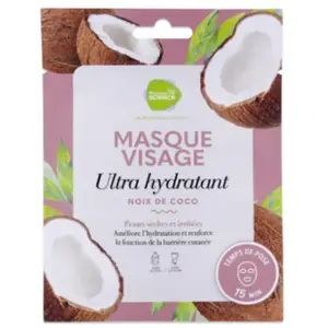 Comparateur de prix : PHARMASCIENCE Masque Visage Ultra Hydratant Noix de coco