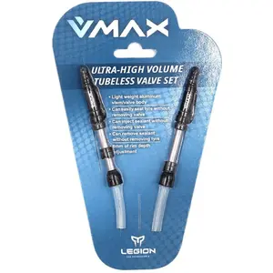 Comparateur de prix : Legion Vannes Tubeless V-MAX en Aluminium 37-45mm, Paquet de 2 Pièces